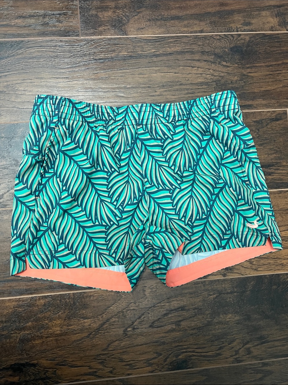 Southern Marsh Size Small Coral Waistband Shorts